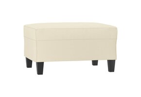 vidaXL Voetenbank Crème Kunstleer (70x55x41 cm) - 60% Korting!