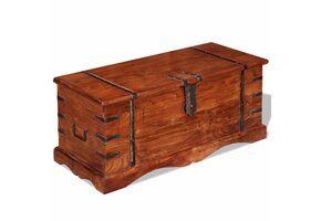 vidaXL Opbergkist Massief Hout - 41% Korting!