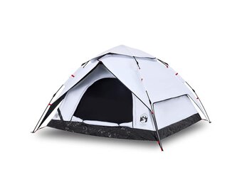 vidaXL Koepeltent 5-persoons - 55% Korting - Snelontgrendeling & Verduisterend Wit