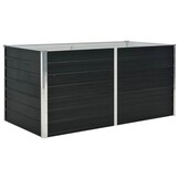 vidaXL Verhoogde Plantenbak - 160x80x77 cm Staal Antraciet | 40% Korting!