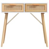 vidaXL Wandtafel Grenenhout Rattan - 40% Korting