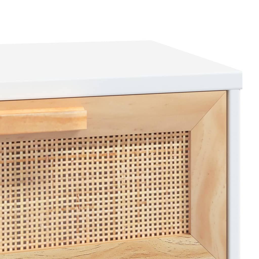 vidaXL Wandtafel Grenenhout Rattan - 40% Korting