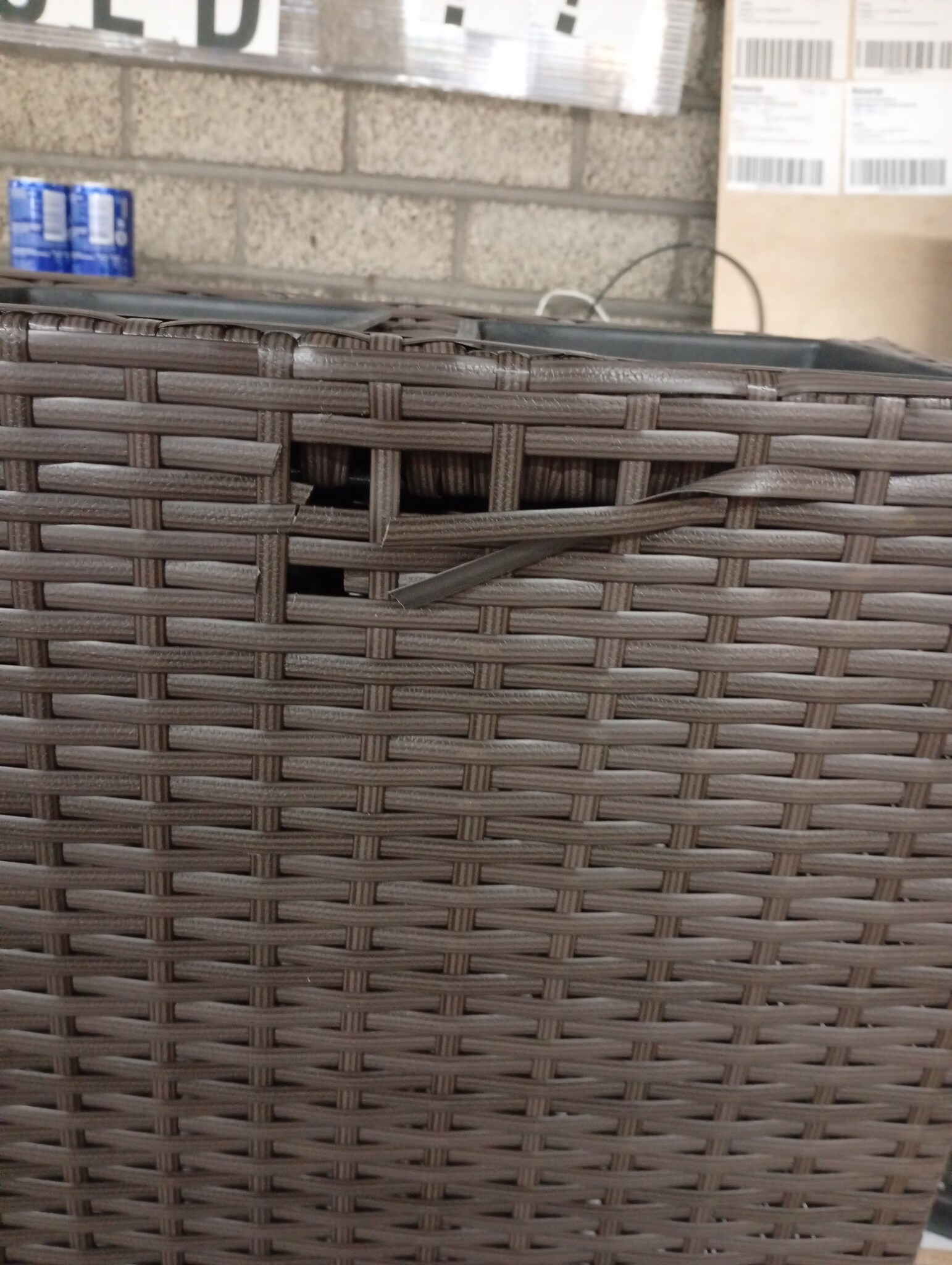 vidaXL Verhoogde Plantenbak met 4 potten - Poly Rattan Wit (64% korting)