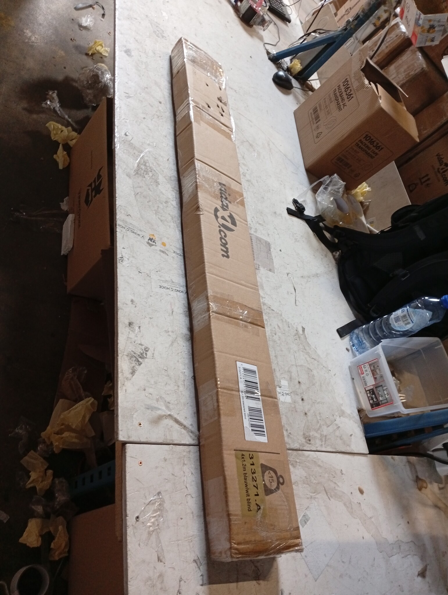 vidaXL Parasol 299x240cm Zandkleurig - 60% Korting!