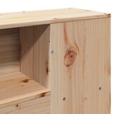 vidaXL Hoofdbord met Opbergruimte Grenenhout - 46% Korting