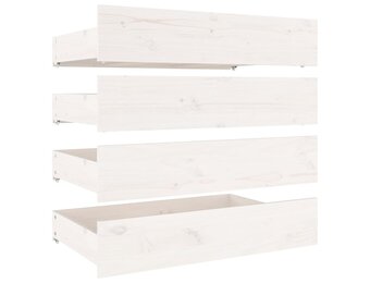 vidaXL Bedlades 4 stuks massief grenenhout - 60% Korting!