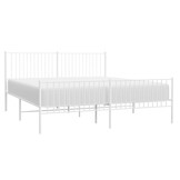 vidaXL Bedframe Metaal Wit 200x200 cm - 60% Korting!