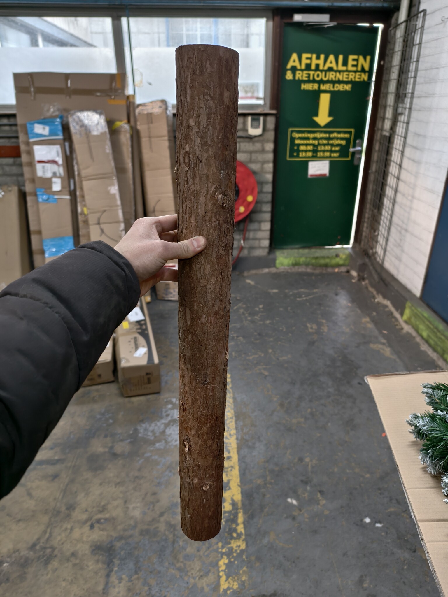 Kunstkerstboom Modulair 220 cm met Stam - Winterse Sfeer