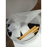 Houten salontafel met opbergruimte - Wit - 60x60x40 cm