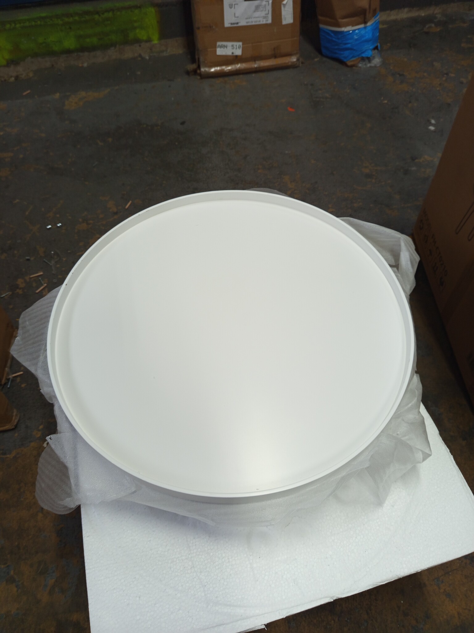 Houten salontafel met opbergruimte - Wit - 60x60x40 cm