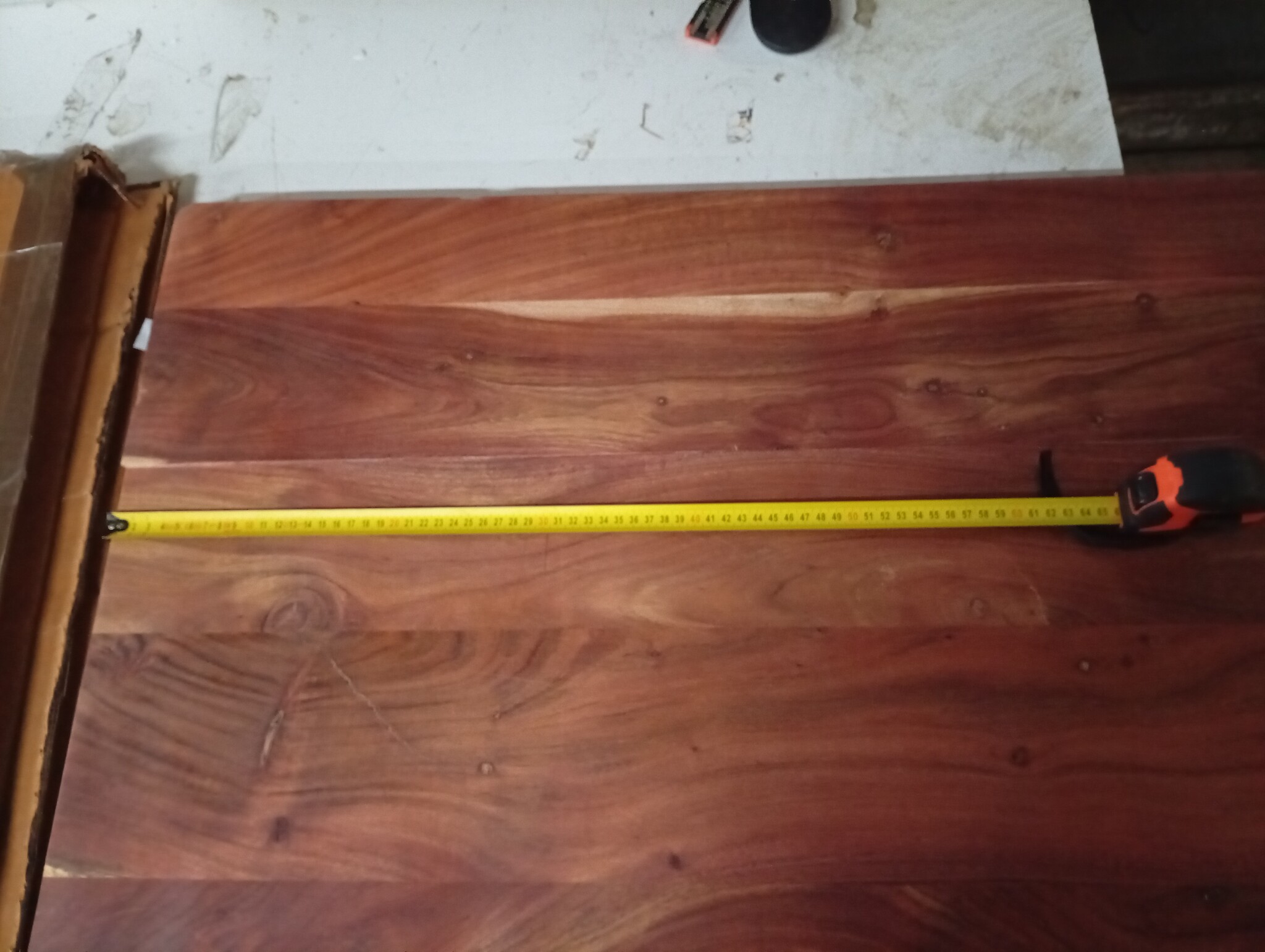 vidaXL Acaciahout Wastafelblad (120x60cm) - 60% Korting