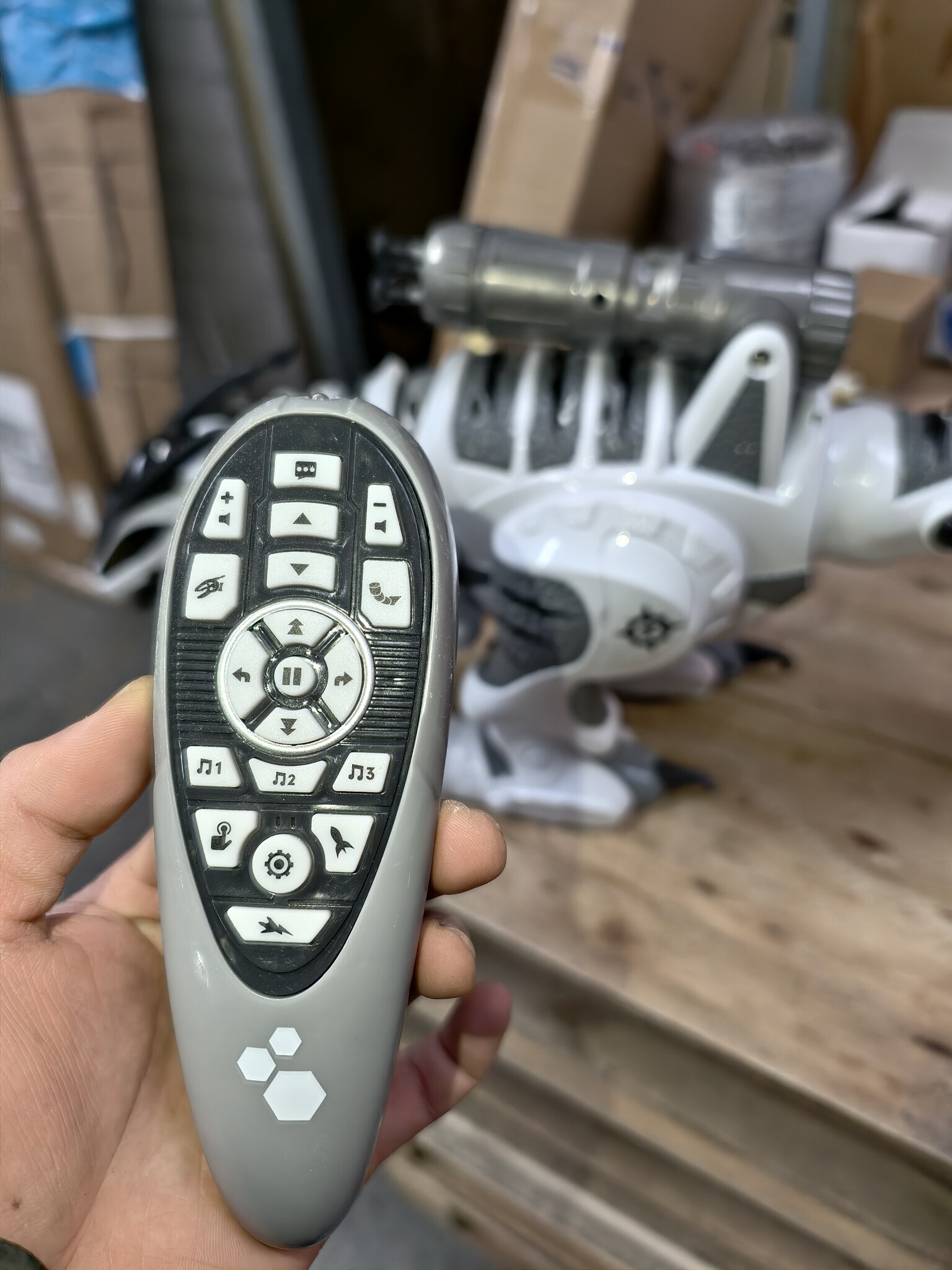 Op afstand bestuurbare Dinosaurus R/C met Raketwerper