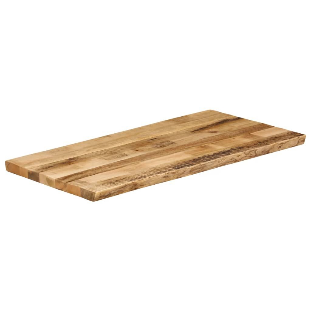 Tafelblad Natuurlijke Rand 100x60cm Massief Mangohout - 40% Korting