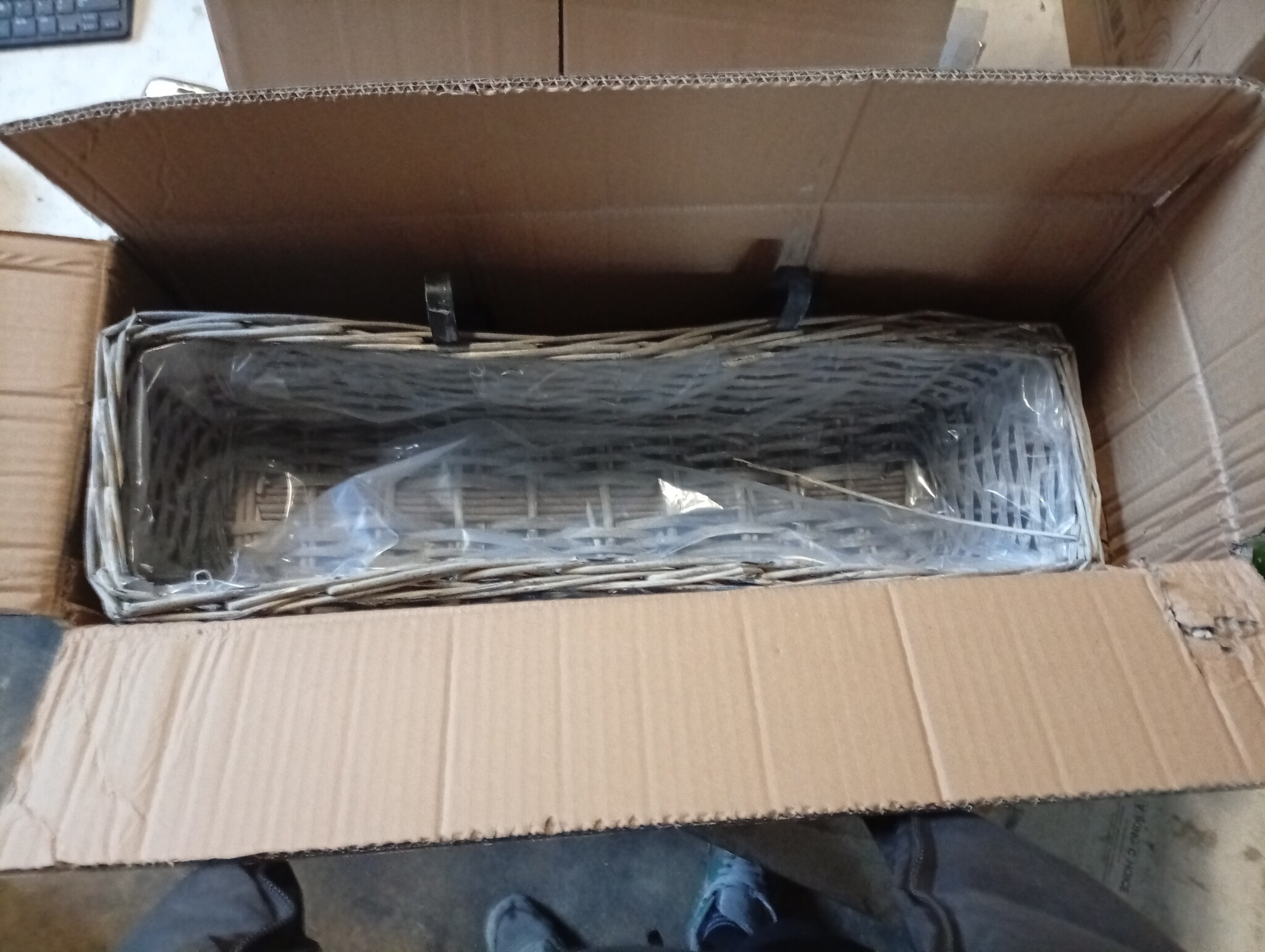 vidaXL Balkonbakken 60 cm Wicker (2 st) - 55% Korting!