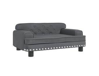 vidaXL Kinderbank Donkergrijs (70x45x30 cm) - 60% Korting!