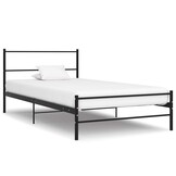 vidaXL Bedframe Zwart Metaal 90x200 cm - 55% Korting!