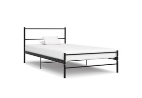 vidaXL Bedframe Zwart Metaal 90x200 cm - 55% Korting!