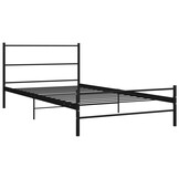 vidaXL Bedframe Zwart Metaal 90x200 cm - 55% Korting!