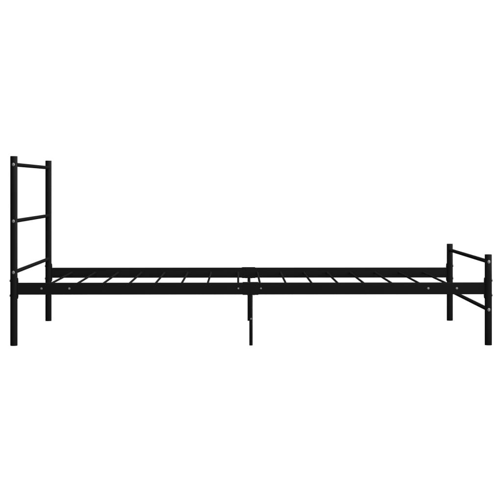 vidaXL Bedframe Zwart Metaal 90x200 cm - 55% Korting!