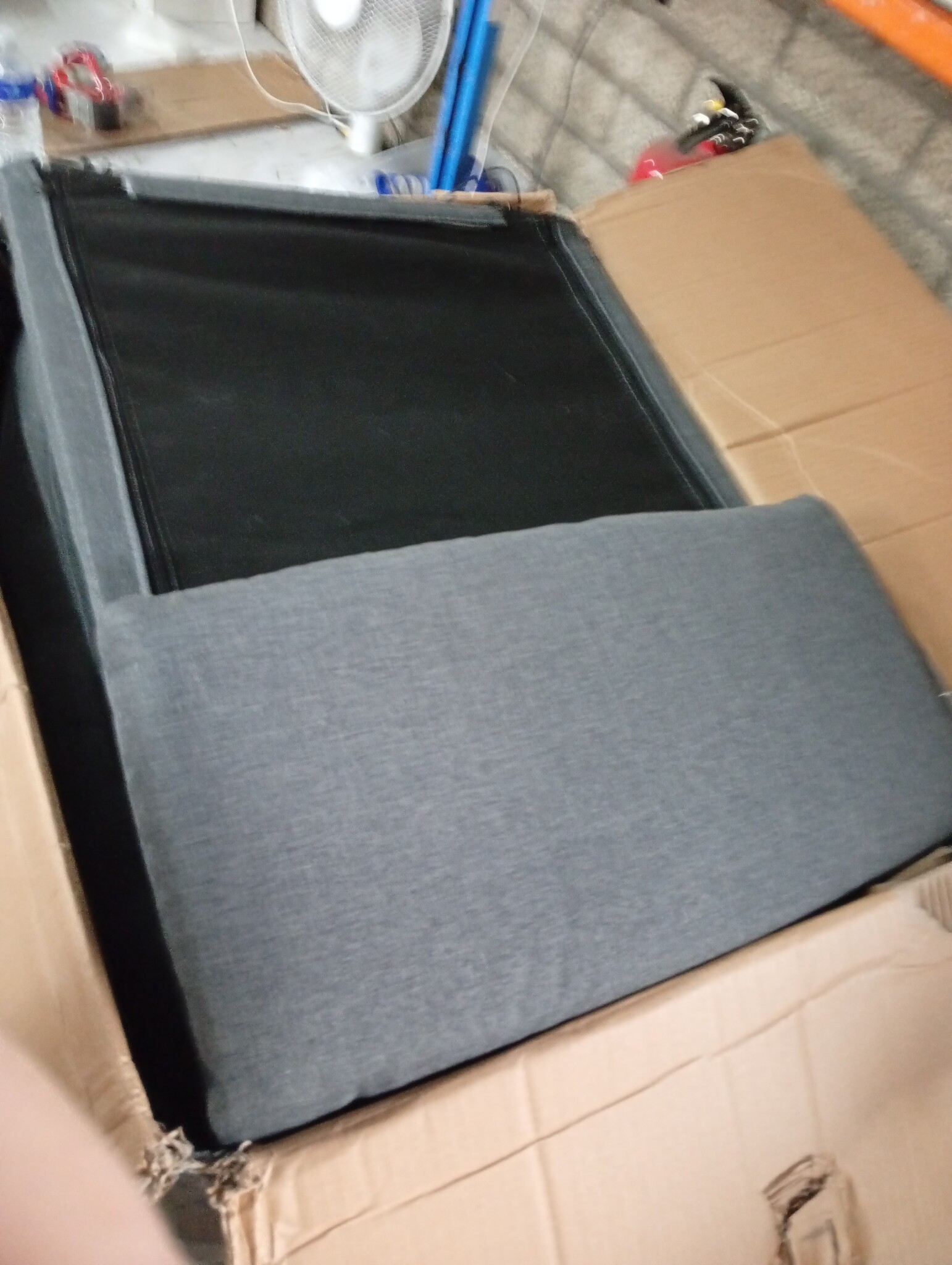 vidaXL Massagestoel Verstelbaar Stof Donkergrijs - 55% Korting!