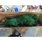 Kunstkerstboom 190 cm - Spar met houten stam (0% Korting)