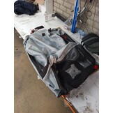 vidaXL Hondenfietstrailer Grijs/Zwart - 55% Korting!