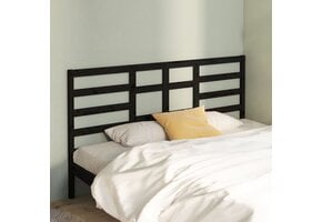 vidaXL Hoofdbord Grenenhout Zwart - 40% Korting!