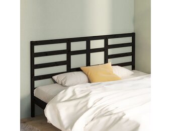 vidaXL Hoofdbord Grenenhout Zwart - 40% Korting!