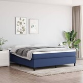 vidaXL Bedframe Blauw Stof 180x200 cm - 40% Korting
