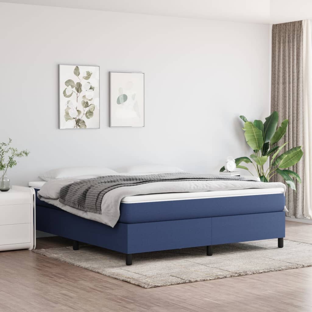 vidaXL Bedframe Blauw Stof 180x200 cm - 40% Korting