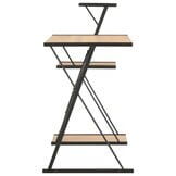 vidaXL Bureau met Schap 116x50x93cm Zwart/Eiken - 40% Korting!