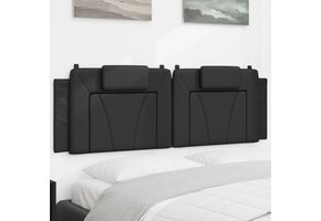 vidaXL Hoofdbordkussen 160 cm Kunstleer Zwart - 40% Korting!
