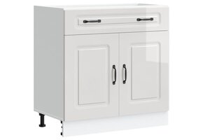 vidaXL Keuken onderkast Kalmar Hoogglans Wit - 40% Korting!