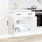 vidaXL Keuken onderkast Kalmar Hoogglans Wit - 40% Korting!
