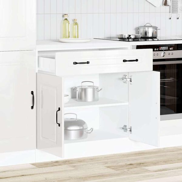vidaXL Keuken onderkast Kalmar Hoogglans Wit - 40% Korting!