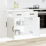 vidaXL Keuken onderkast Kalmar Hoogglans Wit - 40% Korting!