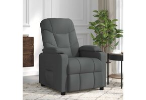 vidaXL Massagestoel Stof Donkergrijs - 55% Korting!