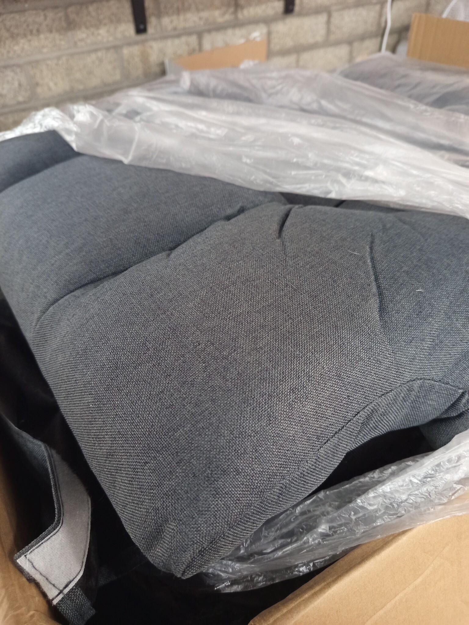 vidaXL Massagestoel Stof Donkergrijs - 55% Korting!