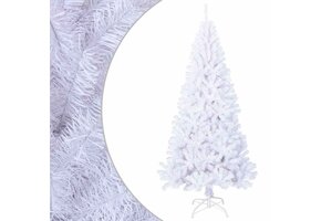 vidaXL Witte Kunstkerstboom 210cm - Dikke Takken | 46% Korting!