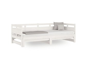 vidaXL Slaapbank Grenenhout Wit - 46% Korting!