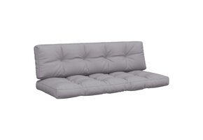 vidaXL Palletkussens 2 st, Stof Grijs - Nu met 46% Korting!