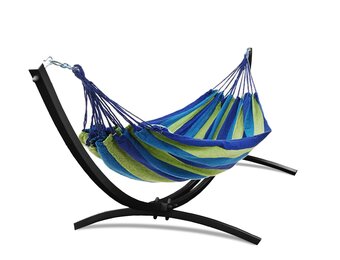 Hangmat Frame Zwart + Groene Hangmat (40% KORTING)