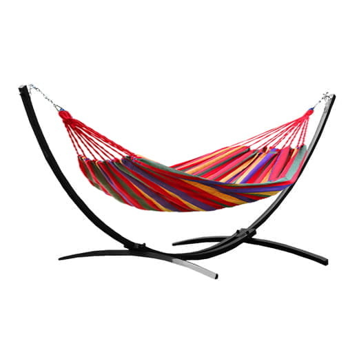 Hangmat Frame Zwart + Groene Hangmat (40% KORTING)