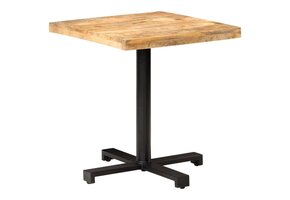 VidaXL Bistrotafel Ruw Mangohout 70x70cm - 40% Korting!