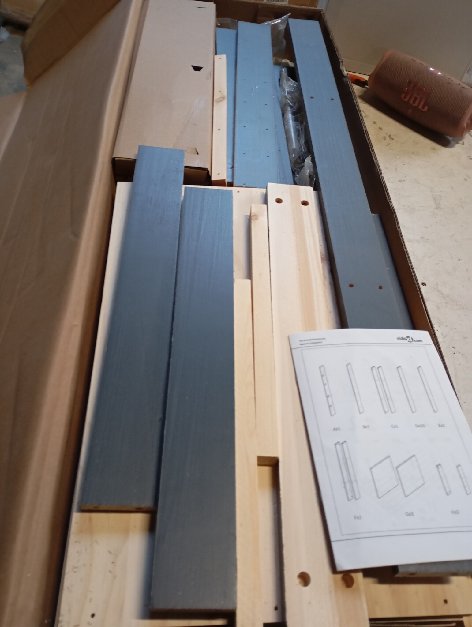 vidaXL Tuinbox Grenenhout Grijs - 55% Korting!