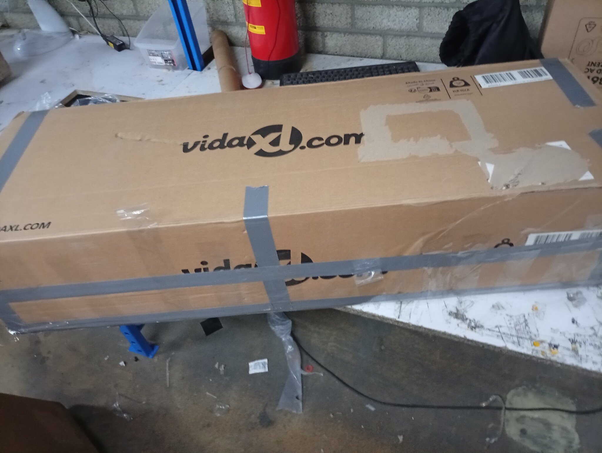 vidaXL Glijbaan & Schommels Speelhuis (Blauw) - 71% Korting!