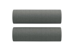 vidaXL Sierkussens 2 st 15x50 cm - Stof Donkergrijs - 51% Korting!