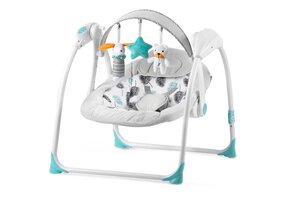 Automatische Babyschommel met 10 Liedjes - Turquoise - 51% Korting!