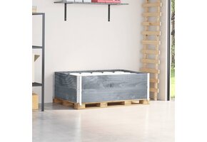 vidaXL Palletopzetranden Grenenhout Grijs (64% Korting)