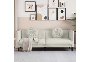 VidaXL Bank 3-zits Fluweel Crème - Nu 46% Korting!